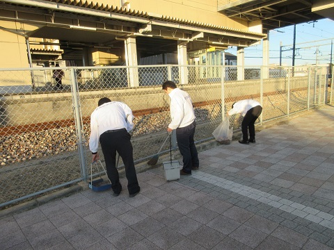 新所原支店「新所原駅周辺の清掃活動」